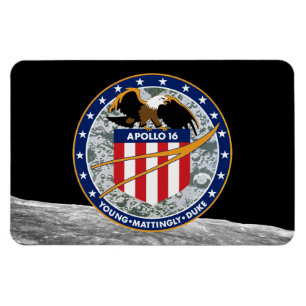 Ímã Logotipo patch da missão Apollo 16 NASA