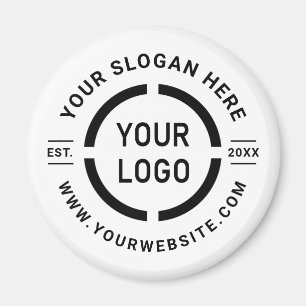 Imã Logotipo personalizado branco promocional branded