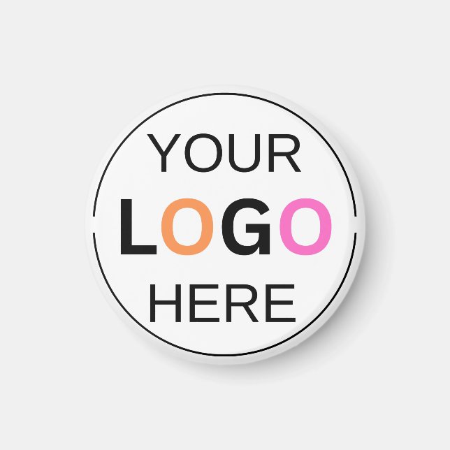 Imã Logotipo Personalizado Círculo Simples (Frente)