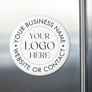 Imã Logotipo Personalizado da Empresa Nome Comercial P