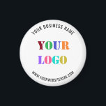 Imã Logotipo personalizado e Promocional de texto Magn<br><div class="desc">Cores e fontes personalizadas - Magnet com o logotipo da sua empresa e Promocional de texto Oferta de magnetos personalizados para empresas - Adicione seu logotipo / imagem e texto / informações - Redimensione e mova os elementos com a ferramenta de personalização. Escolha / adicione seu plano de fundo e...</div>