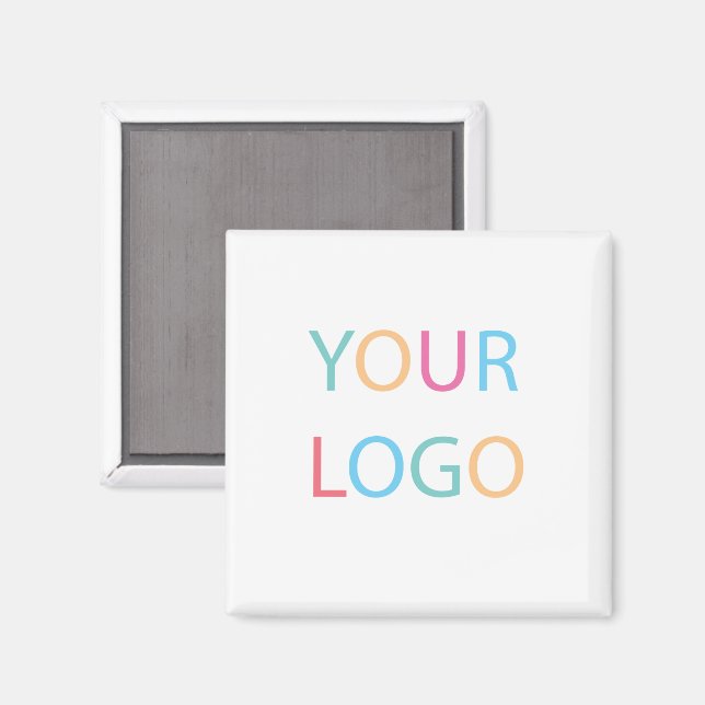 Imã Logotipo Personalizado Profissional de Negócios (Front/Back)