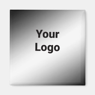 Imã Logotipo personalizado simples e elegante aqui cl