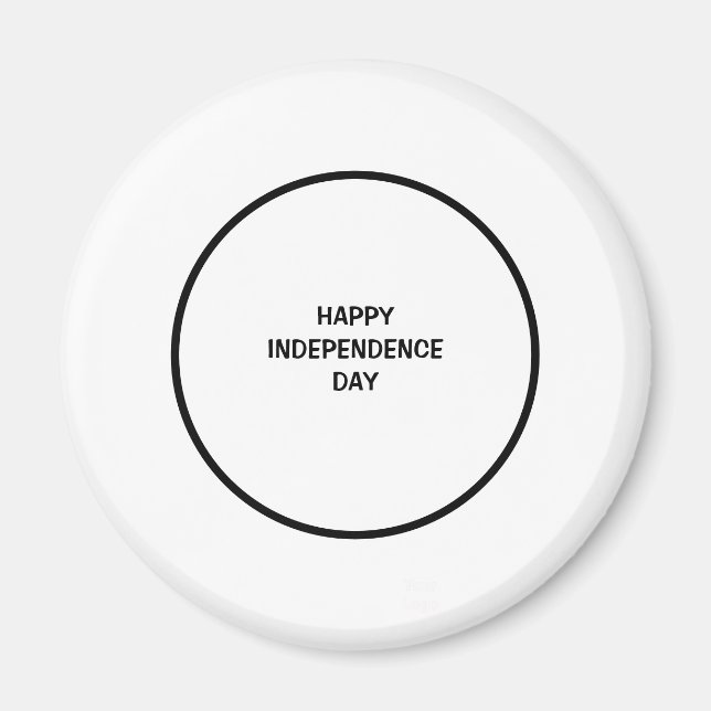 Imã Logotipo personalizado simples e elegante aqui da  (Frente)