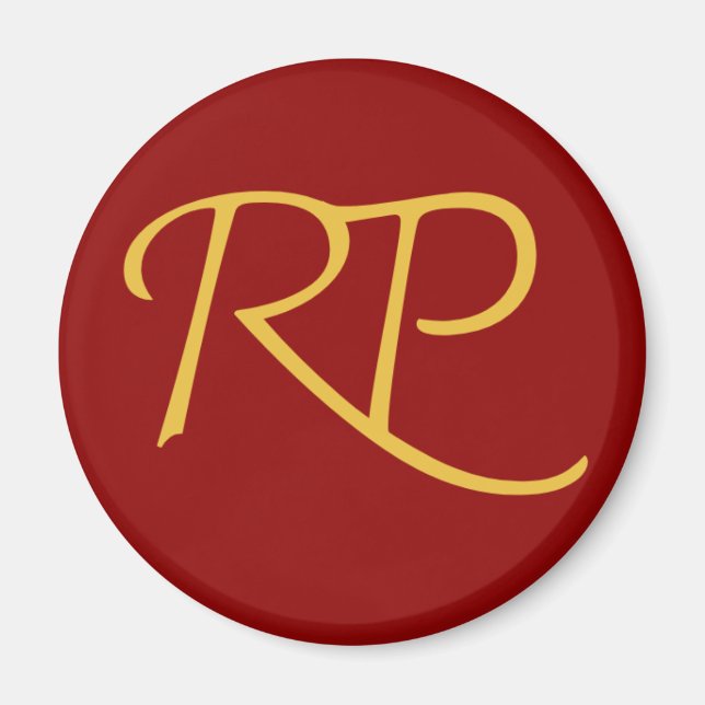 Imã Logotipo RAMO e PAUL - Ouro vermelho (Frente)