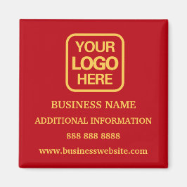 Imã Logotipo Red Dourado para profissionais modernos