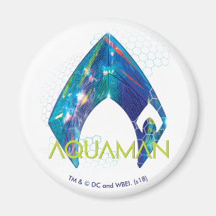 Imã Logotipo Refracted   de Aquaman Aquaman