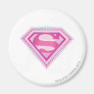 Imã Logotipo rosa da Supergirl