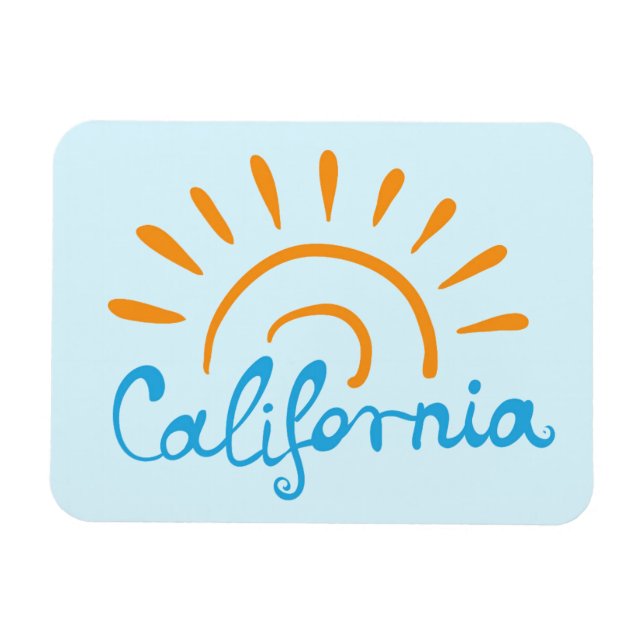 Ímã Logotipo Sunny California (Horizontal)