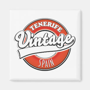 Imã logotipo tenerife espanha vintage