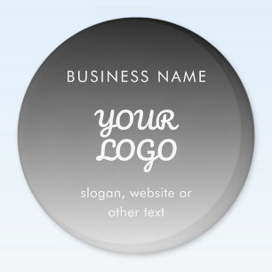 Imã Logotipo & Texto Promocional Moderno Cor Editáve