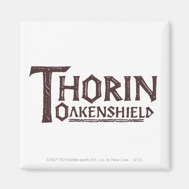 Imã Logotipo THORIN OAKENSHIELD™ Brown (Frente)