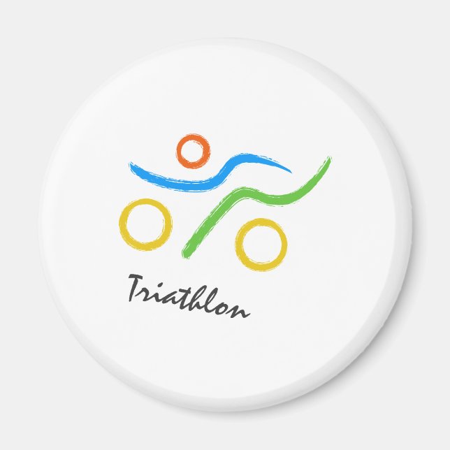 Imã Logotipo Triathlon (Frente)