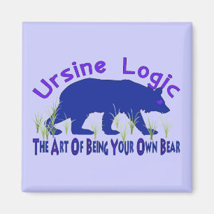 Imã Logotipo Ursine dos ganhos da lógica