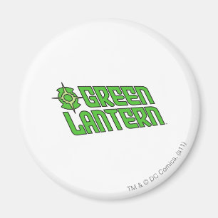 Imã Logotipo verde da lanterna inclinado