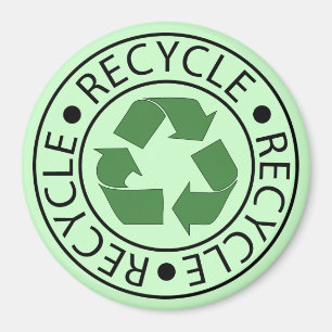 Imã Logotipo verde de Ceter do reciclar