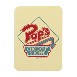 Ímã Logotipo vermelho do Pop