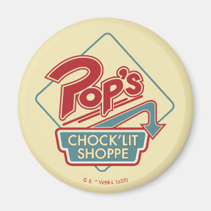 Imã Logotipo vermelho do Pop