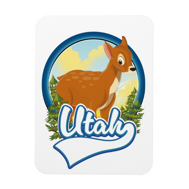 Ímã logotipo Viagem Deer de Utah (Vertical)