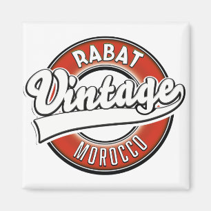 Imã Logotipo vintage de Rabat Marrocos