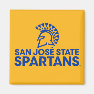 Imã Logotipo Wordmark de Spartans do estado de San