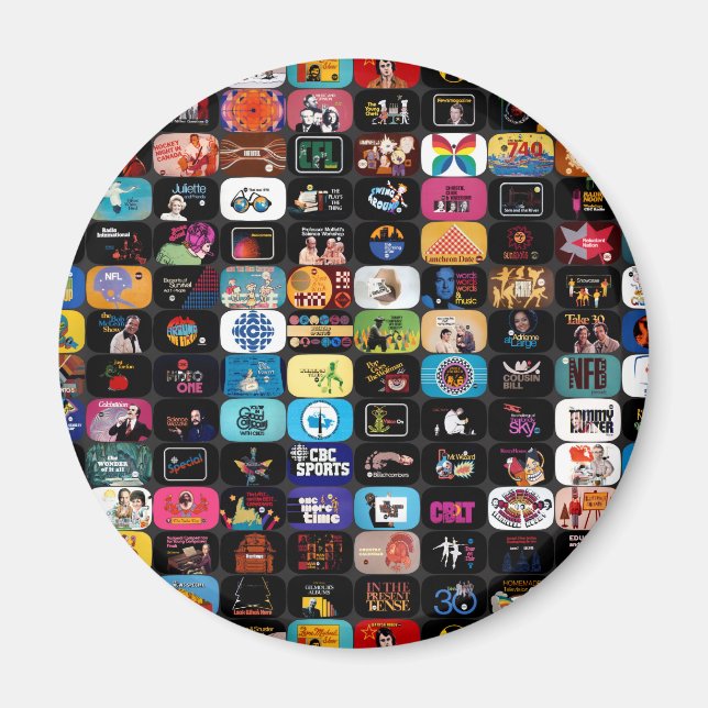 Imã Logotipos CBC e Magnetos gráficos redondos (Frente)