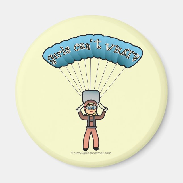 Imã Loira Girl Sky Diver (Frente)
