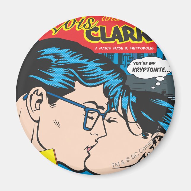 Imã Lois e Clark Comic (Frente)
