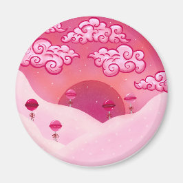 Imã Lolipps e nuvens bonito