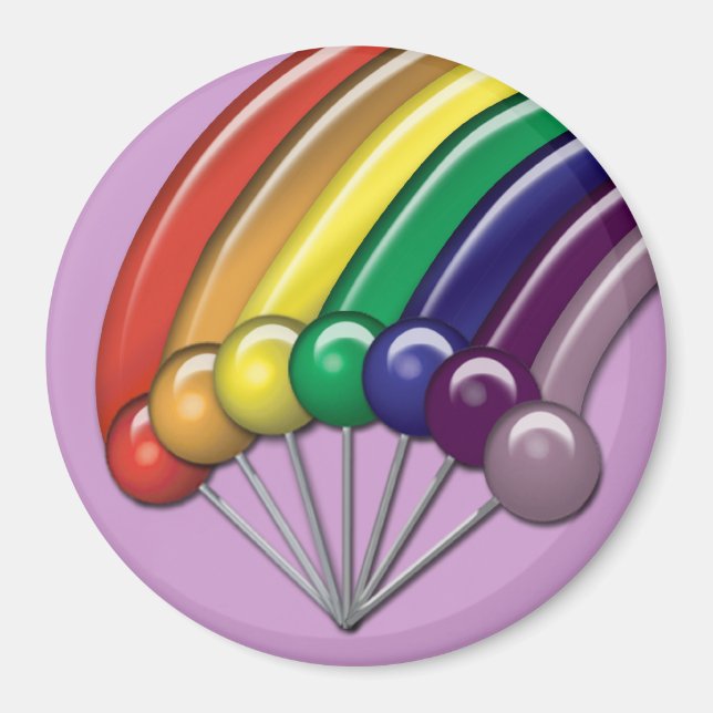 Imã Lollipops e Rainbows Magnets Personalizáveis (Frente)