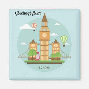 Imã London City Illustration