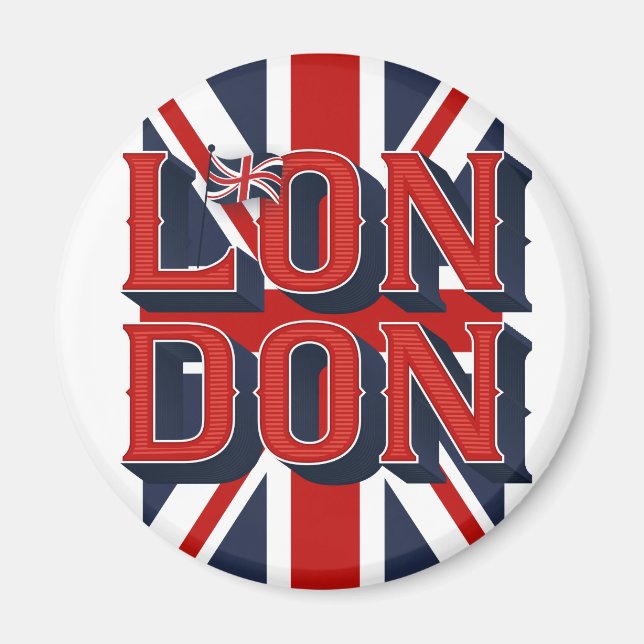 Imã London Flag Magnet (Frente)