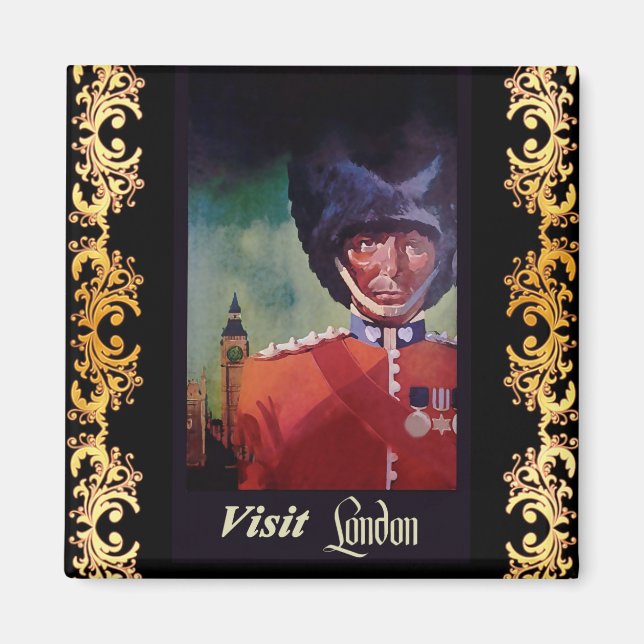 Imã London Poster Magnet (Frente)