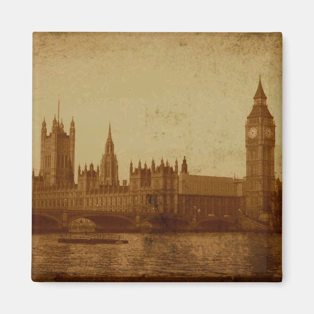 Imã London River Thames Magnet (Frente)