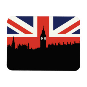 Ímã London Skyline   Bandeira Britânica