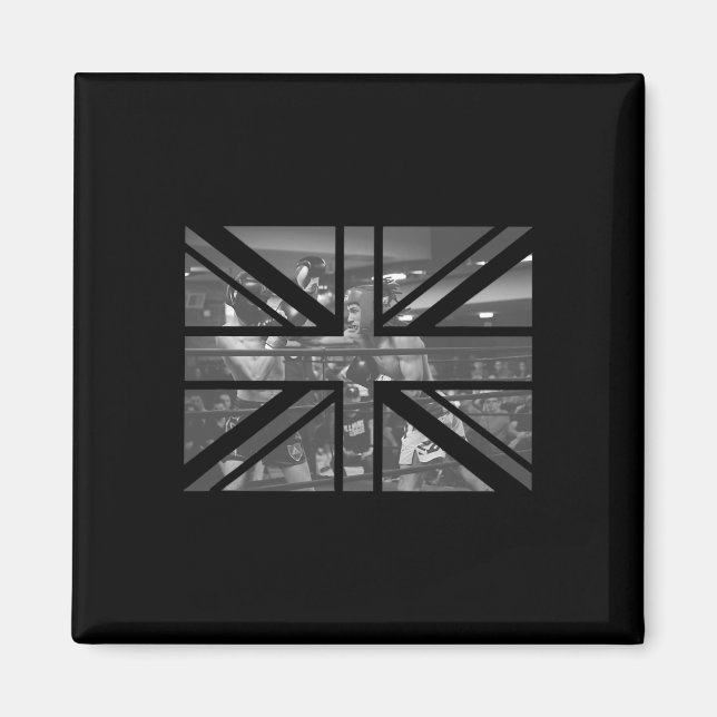 Imã London Souvenir British Flag Boxing Match Funky Co (Frente)