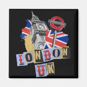 Imã London UK Retro style design