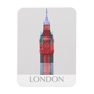 Ímã Londres Big Ben Union Jack