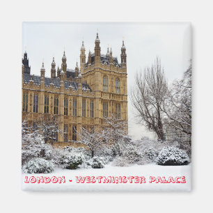 Imã Londres em inverno, Westminster (Imã de geladeira
