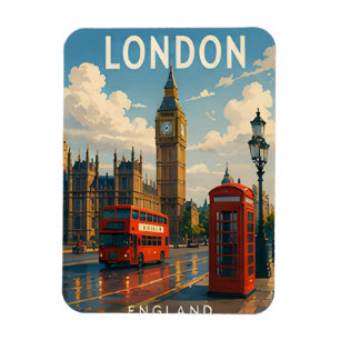 Ímã Londres Inglaterra Marcas Registradas Terraço Tham