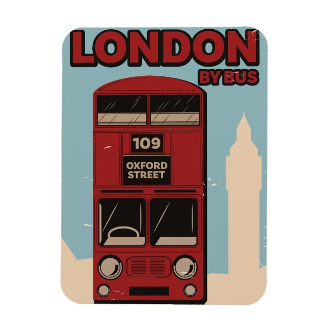 Ímã Londres por ônibus (Vertical)