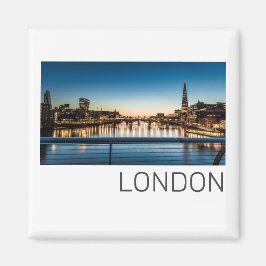 Imã Londres Uk Skyline Reino Unido Inglaterra Souvenir