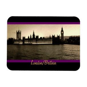 Ímã Londres, Vintage Westminster + Big Ben Clock/Brits