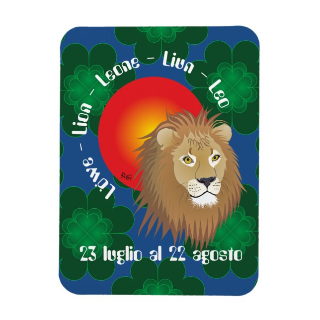 Ímã Lone 23 luglio al 22 Premium Flexi Magnet (Vertical)