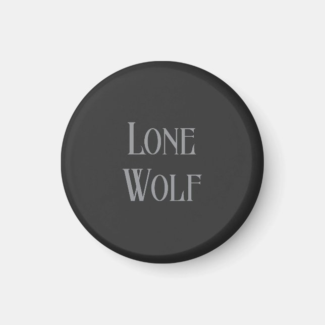 Imã Lone Wolf Male Sigma Modern Minimalist (Frente)