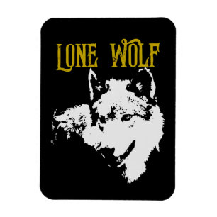 Ímã Lone Wolf Male Sigma Moderno Minimalista
