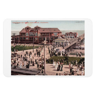 Ímã Long Beach CA, Califórnia, 1907 Vintage