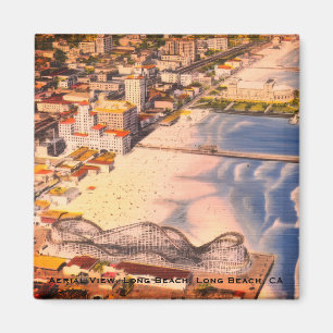 Imã Long Beach, CA em Outro Tempo (Antiga Praia)