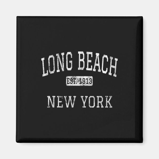 Imã Long Beach New York Ny Vintage (Frente)