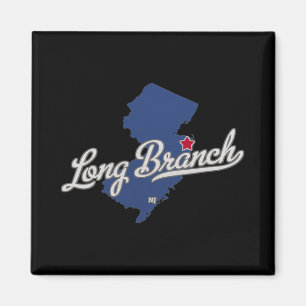 Imã Long Branch Nova Jersey Nj Mapa 
